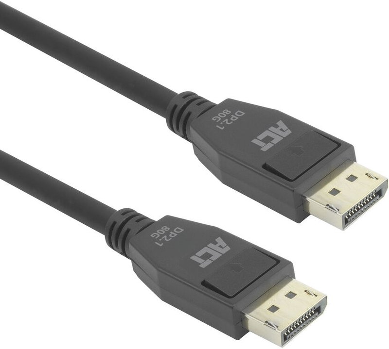 ACT 3 m DisplayPort 2.1 Cable – 4K@240Hz, 8K@60Hz, 10K@30Hz, Black