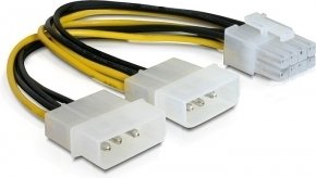 Delock 82397 Cable – 8-Pin PCI Express Power to 2x 5¼“ for Graphics Card