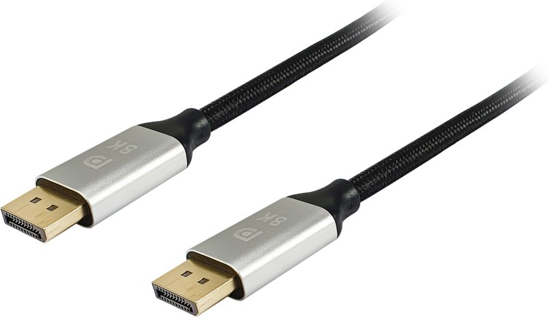 Equip 119265 DisplayPort to DisplayPort Cable 5 m – DP 1.4, Gray/Black, 8K Ready