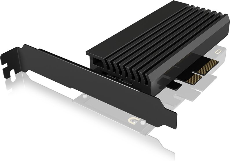 ICY BOX IB-PCI214M2-HSL PCIe M2. card with heatsink