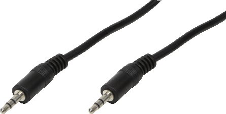 LogiLink CA1050 – 3.5mm Male to Male Audio Cable, 2m, Black