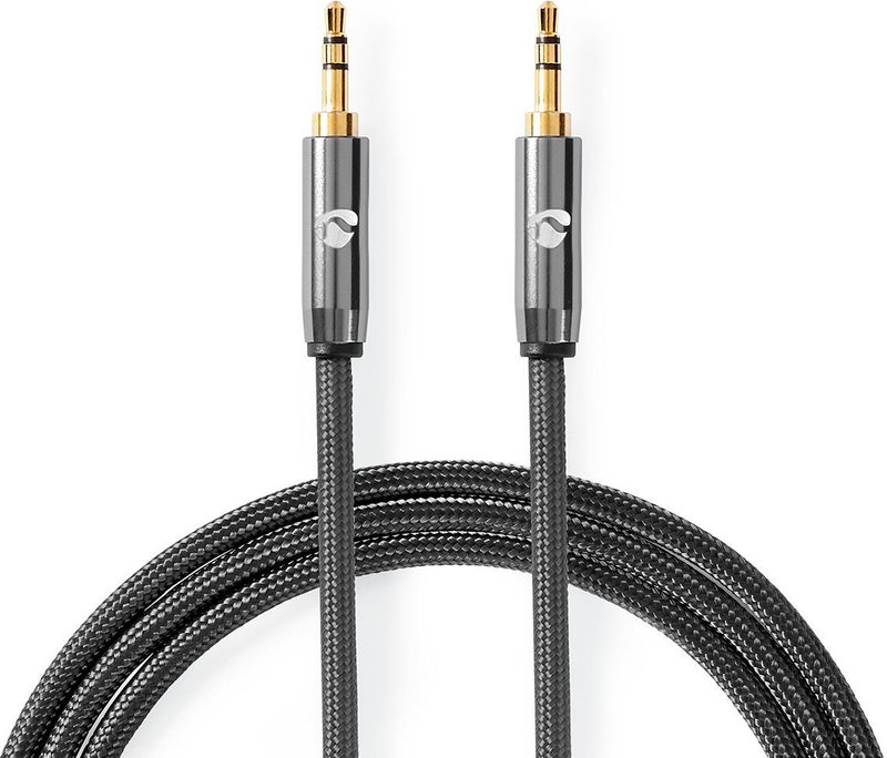 Nedis Stereo-Audiokabel – 5m, 3.5mm Male/Female, Gun Metal Grey