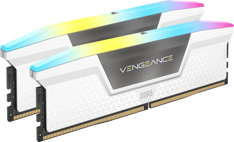 Corsair DDR5 Vengeance RGB 2x16GB 6000 White CMH32GX5M2E6000C36W Memory Module