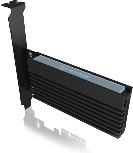 ICY BOX IB-PCI214M2-HSL PCIe M2. card with heatsink