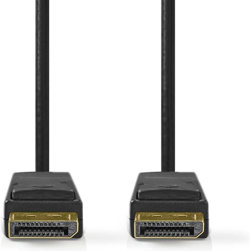 Nedis CCGL38010BK30 DisplayPort Cable 3 m – DisplayPort 2.1 Male to Male, 8K@60Hz, Black