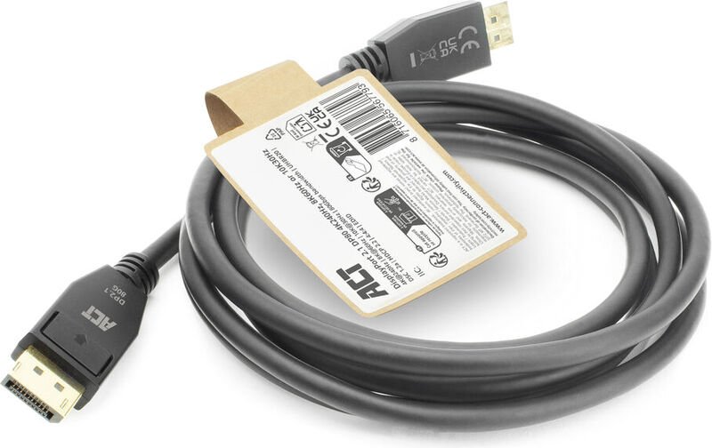 ACT 3 m DisplayPort 2.1 Cable – 4K@240Hz, 8K@60Hz, 10K@30Hz, Black