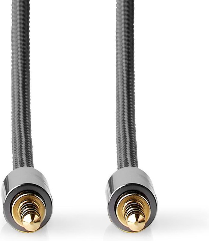 Nedis Stereo-Audiokabel – 5m, 3.5mm Male/Female, Gun Metal Grey