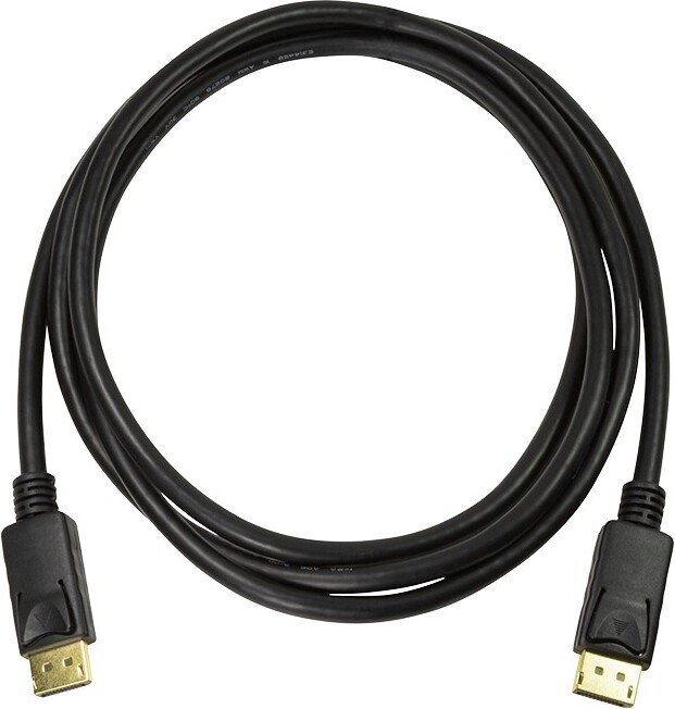 LogiLink CV0120 DisplayPort to DisplayPort Cable 2 m – DP 1.4, Black, 4K Ready