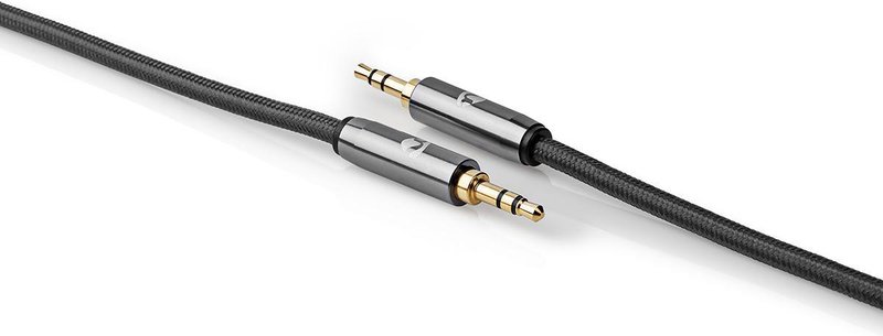 Nedis Stereo-Audiokabel – 5m, 3.5mm Male/Female, Gun Metal Grey